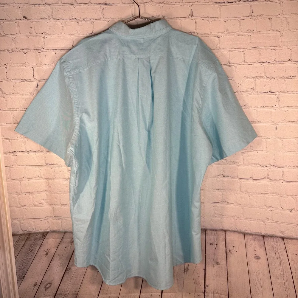 Polo Ralph Lauren Mens 3XLT Light Blue Oxford Short Sleeve Button Down Shirt